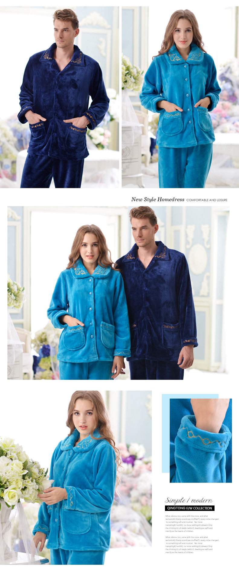 Pyjama mixte en Polyester Polyester  à manches longues - Ref 3004880 Image 14