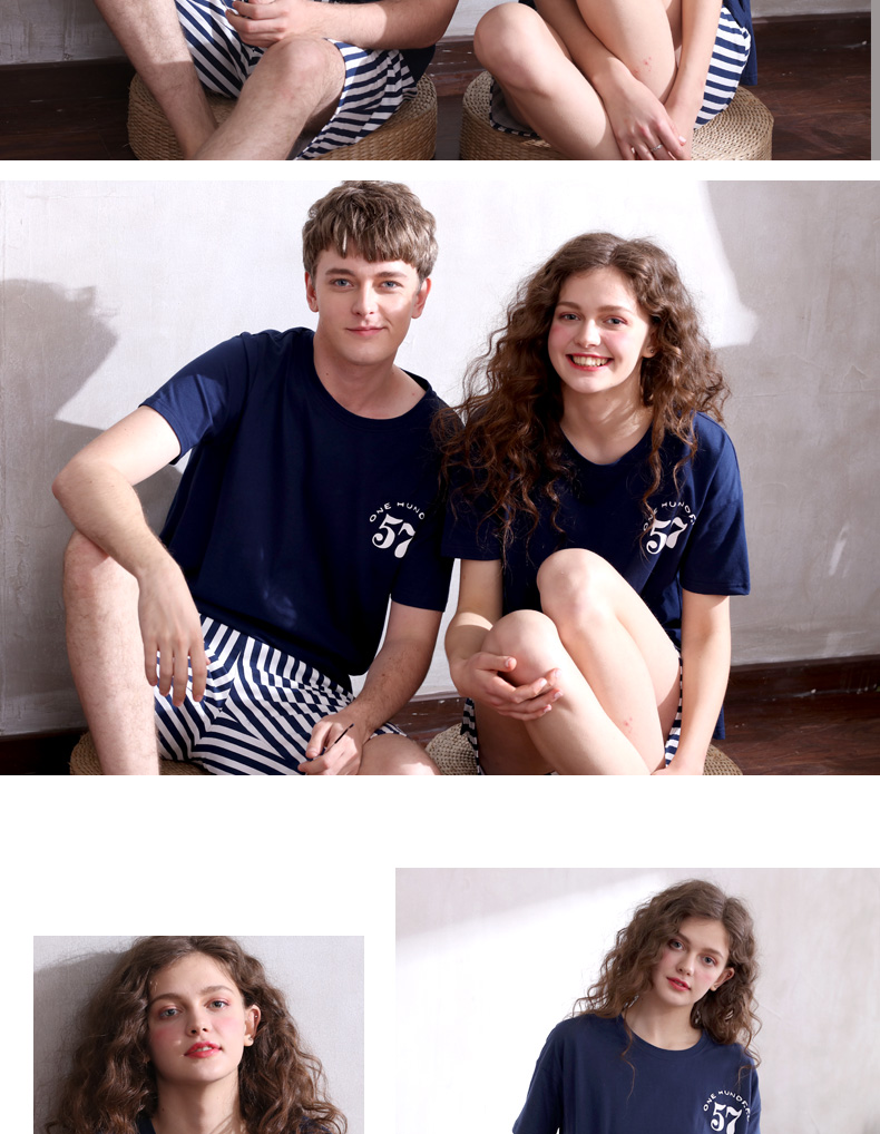 Pyjama mixte en Coton à manche courte - Ref 3004869 Image 15