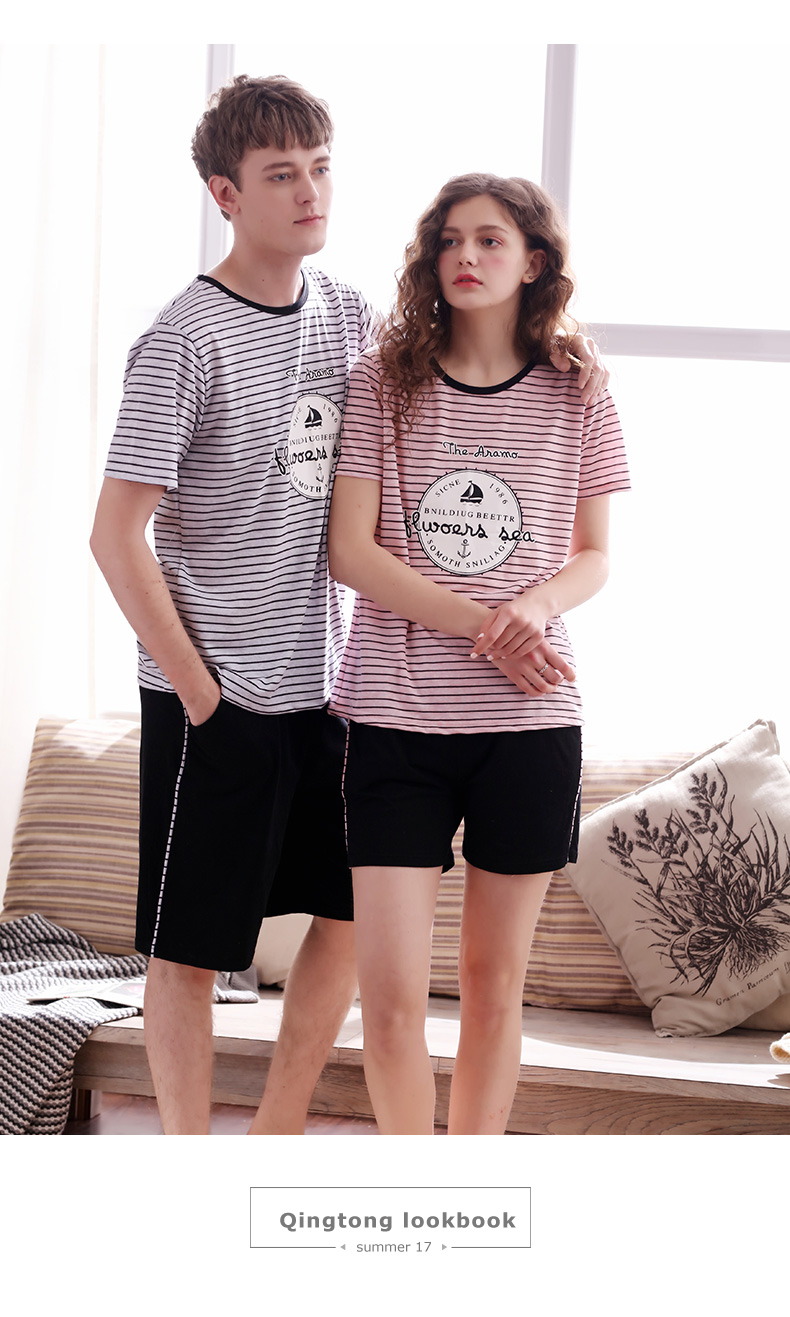 Pyjama mixte en Coton à manche courte - Ref 3004853 Image 15