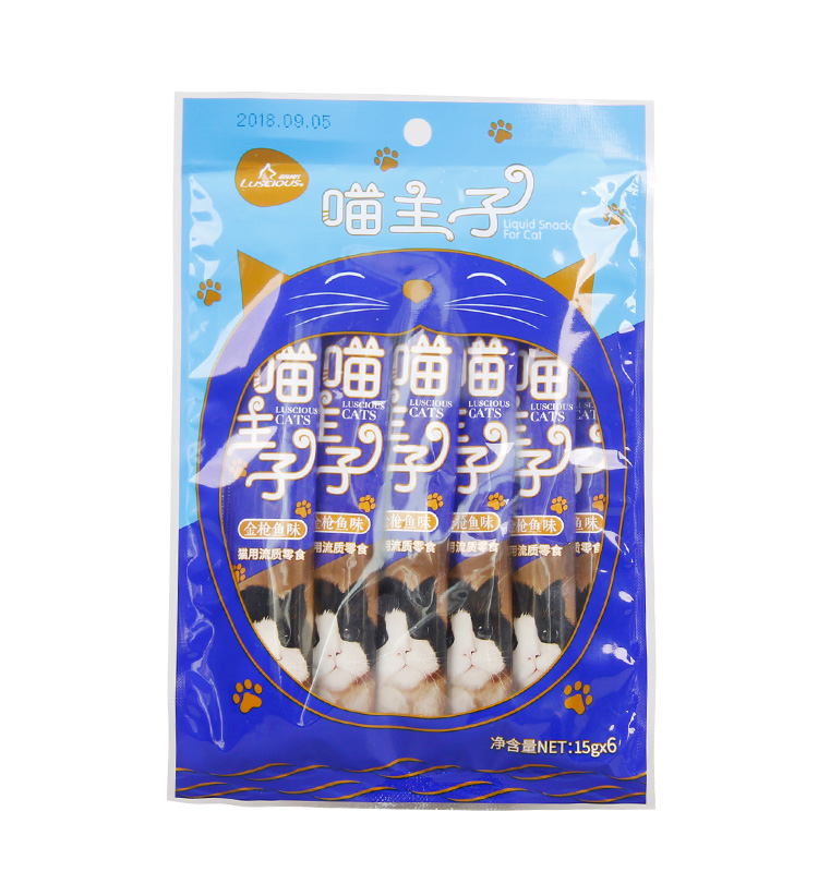 Mèo ăn nhẹ Lusi 喵 mèo chính mèo 15 gram * 12 mèo bùn bùn thức ăn ướt gói thức ăn cho mèo - Đồ ăn nhẹ cho mèo cá hộp