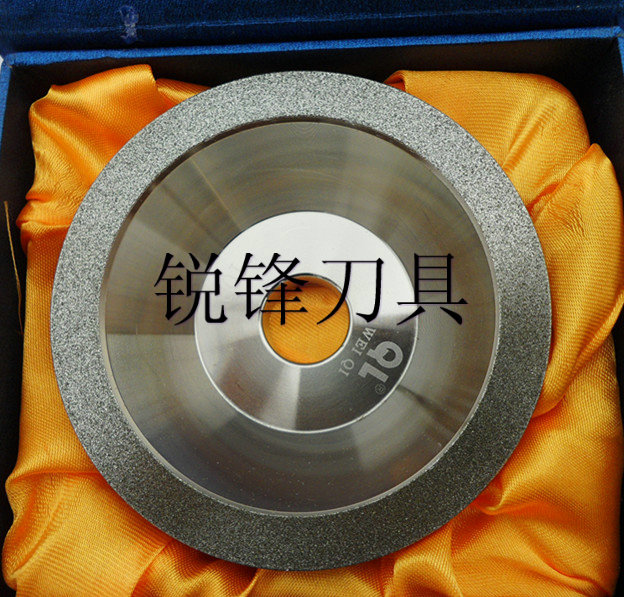 Taiwan chiliy alloy grinding wheel gold steel stone bowl type grinding knife machine grinding wheel inner hole 20 outer diameter 100 total thickness 35