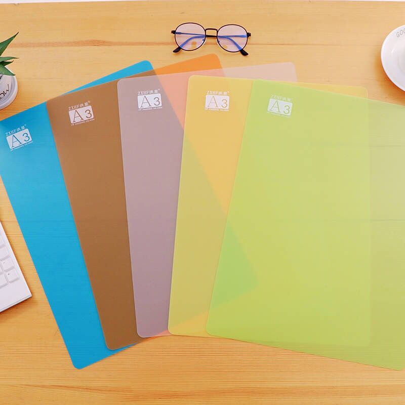 A5 primary school students writing pad A4 exam transparent matte drawing painting soft pad A3 large desktop mat