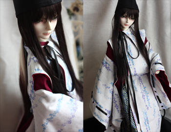 3-minute great uncles BJD SD Purple Vines Shade Flower clothes (Fig.) The fabric used in the photo book to choose other fabrics