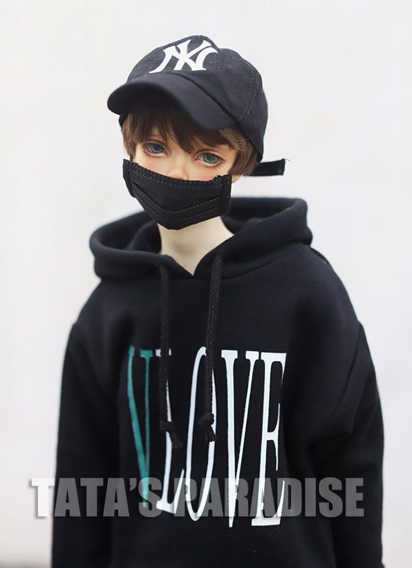 1 6 points 4 points 3 points Uncle BJD baby clothes mini accessories Yeah Bobo da V-word single-sided printed hoodie yeah C type