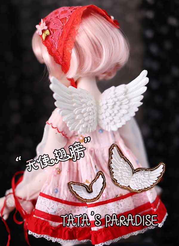 1 6 points 4 points 3 points Uncle bjd baby doll with mini photo accessories plastic angel wings