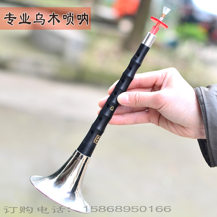 Gỗ mun chuyên nghiệp (gỗ mun) 唢呐 F giai điệu D điều chỉnh C điều chỉnh thả B giai điệu Khóa nhạc cụ G giai điệu speaker loa dân gian - Nhạc cụ dân tộc saotrucmaomeo