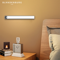 LED bedside lamp human body induction cabinet kitchen aisle light strip with charging magnetic strip bathroom self-adhesive lamps