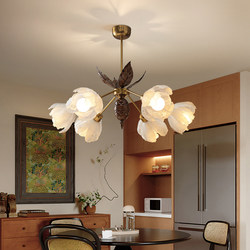 French Retro Chandelier, Medieval Wabi-Sabi Style, Creative Dining Table and Bar Lighting, 2026 New Song-Style Aesthetic Restaurant Lamp