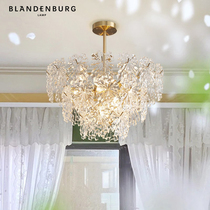Platinum Appendix Lamp Castle Snowflake Living-room Chandelia 2022 New Light Lavish Lights Minimalist Modern Art Design Sensation Crystal Lamp