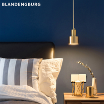 Nordic brass light luxury bedside metal small chandelier modern simple dining hall lamp bedroom lighting Net red bedside lamps
