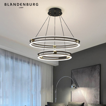 Nordic Living Room Chandelia Minimalist Modern Light Lavish Luminaire Rooms Home Cirque Light Hall Main Lamp Ring Chandelia