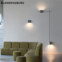 Nordic bedside lamp Minimalist modern living room background wall Designer Stair lamp Bedroom lighting Net red outdoor wall lamp
