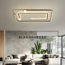 Living Room Main Lamp Atmosphere Modern Minimalist Fashion Art Ultra Slim Lighting Creative Design Home Rectangular Suction light