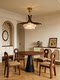 Flower Chandelier, Vintage-Style Restaurant Lamp, 2026 New Model, Retro and Elegant Petal Design, Creative Three-Head Lighting Fixture