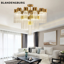 Nordic luxury living room chandelier modern simple atmospheric Crystal restaurant Chandelier Creative bedroom lighting Net red lamps