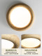 Yellow Cave Stone Ceiling Lamp, Japanese Wabi-Sabi Style, Zen Art Room Lamp, Personalized Artistic Creative Atmosphere Bedroom Lamp