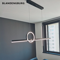 Restaurant long chandelier 2021 new modern simple bar minimalist led lights Nordic creative personality lighting