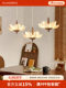 Petal Chandelier, Song Dynasty Aesthetics, Restaurant Lamp, Song Dynasty Aesthetics, Flower Creative and Personalized Design, Dining Table Bar Lamp