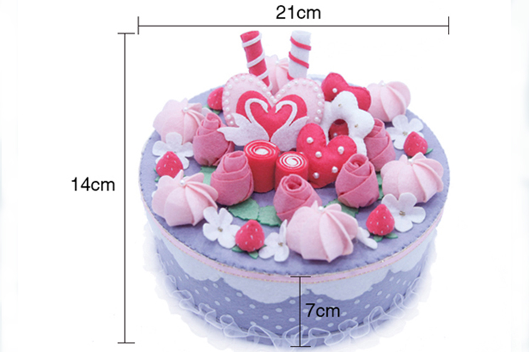 Miễn phí cắt bánh hộp lưu trữ quà tặng hộp lưu trữ Diou không dệt vải thủ công tự làm sản xuất sáng tạo người lớn vật liệu