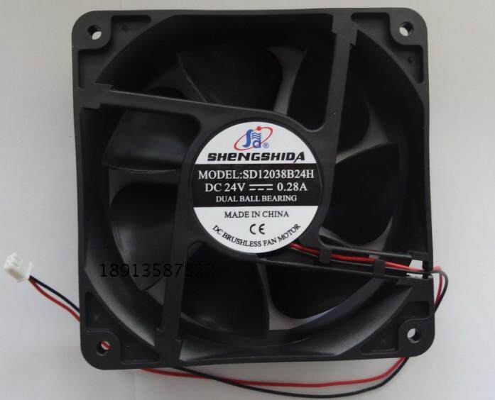12038直流DC24V/12v轴流风机滚珠轴承散热风扇盛仕达新品特价