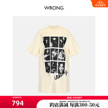 WRONG Designer Brand Wang Yinan Same T-shirt Dress Summer Mall Same WP88DR268