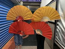 Brilliant Chinese dream fan dance fan opening dance performance props double-sided fan Chinese style group gymnastics red fan red bone