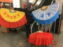 Dance fan Mulan fan Me and you Fengyun Mulan fragrance Increase colorful butterflies swirling dance fan