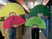 Eight inch-15 inch dance fan face-changing fan dance fan oversized fan fan increase fan rose red