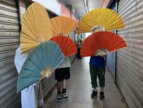 Brilliant Chinese Dream original dance fan adult classical dance paper fan scholar fan silk fan national dance fan