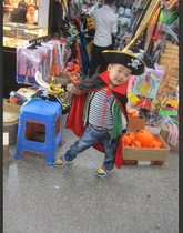 Halloween costume Halloween costume for childrens black and red cloak 80 cm