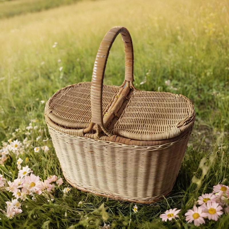 Rattan Outdoor Picnic Basket, Rattan and Bamboo Hand Basket, Vegetable Basket, Shopping Basket, Picking Basket, Hotel Towel Basket, Cleaning Woven Basket Rattan Outdoor Picnic Basket, Rattan and Bamboo Hand Basket, Vegetable Basket, Shopping Basket, Picking Basket, Hotel Towel Basket, Cleaning Woven Basket