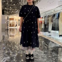 Quan Xiaowei Japanese purchasing agent CDG Kawakubo Rei tao 26 spring and summer embroidered shirt casual dress