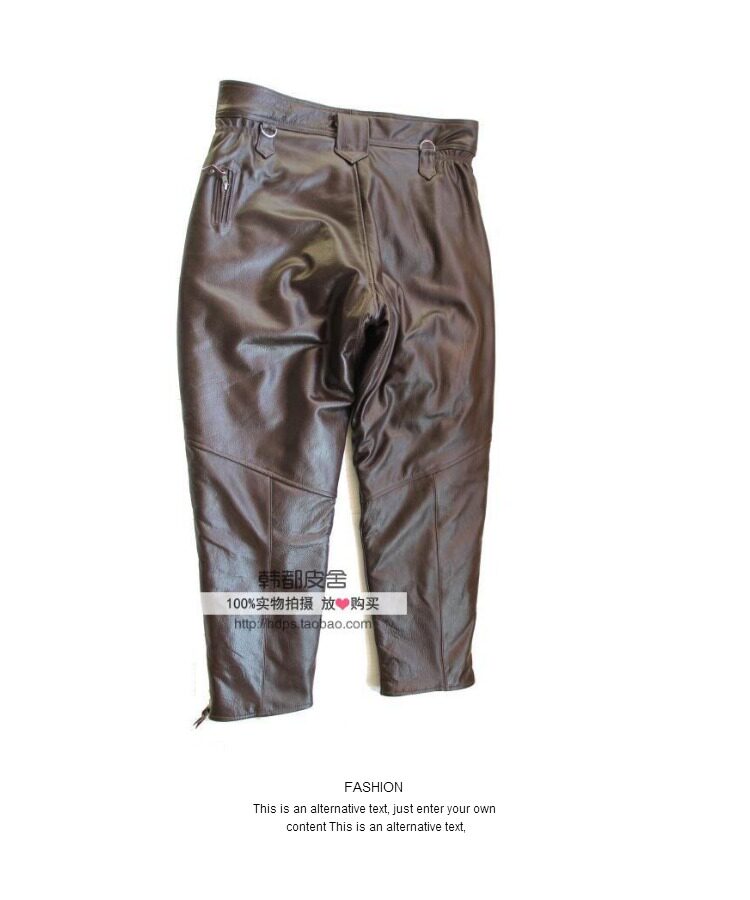 Pantalon cuir homme droit pour hiver - Ref 1482535 Image 29