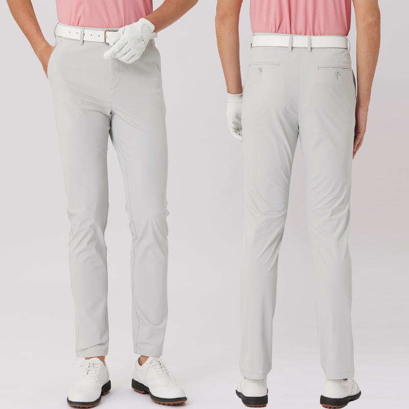 Summer Golf Pants for Men, Slim Straight Pants, Elastic Quick-Drying Golf Pants, Breathable and Sweat-Wicking Sports Pants for Men