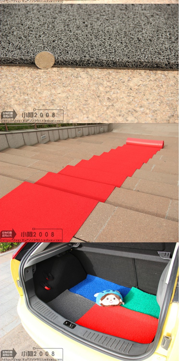 Có thể cắt PVC phun nhựa đỏ sàn thảm chống thấm cửa mat chống trượt hộ gia đình dây rút vòng thảm tùy chỉnh - Thảm sàn thảm nhà bếp cao cấp