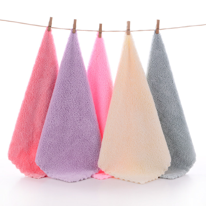 5 dress baby wash face small square towels Kindergarten square small towel soft and thick water absorption better than pure cotton good use for batch