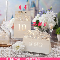 Castle creative European style wedding table card Weisimei wedding table card Wedding table card set TC5093
