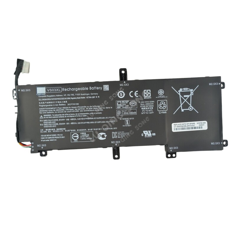 Vs03Xl Laptop Battery Is Suitable for Hp Envy15-As108Tu As027Tu Tpn-I125 Vs03Xl Laptop Battery Is Suitable for Hp Envy15-As108Tu As027Tu Tpn-I125