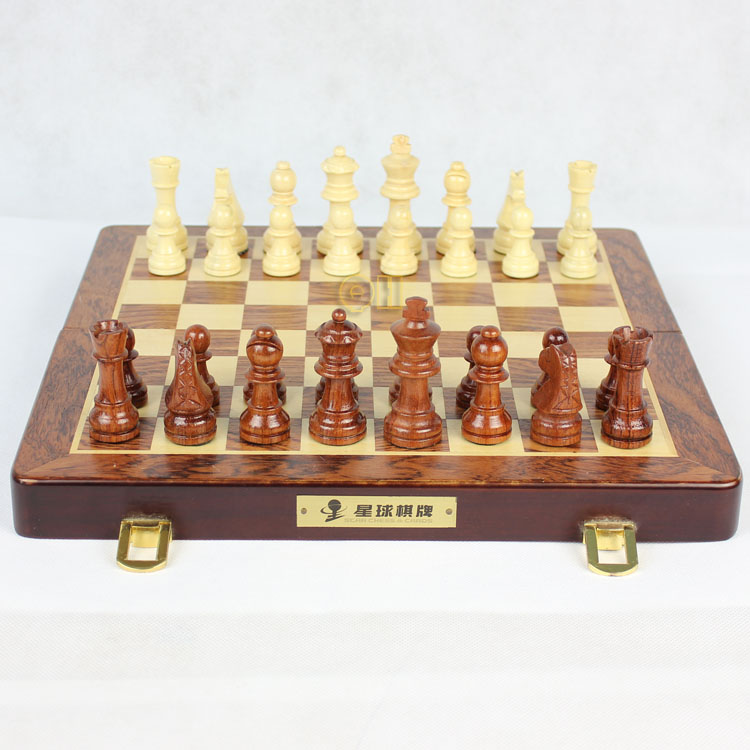 Planet card rosewood chess portable folding magnetic imported rosewood large solid wood chess
