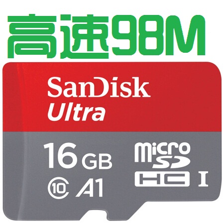 SanDisktf card A1 c10 high speed 4K micro sd card recorder UAV mobile phone memory card 16g 98M