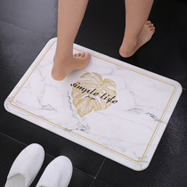 Natural diatom mud floor mat household absorbent quick-drying non-slip Mat toilet bathroom door mat Nordic diatomite foot pad