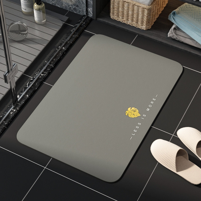 Bathroom Silicon Algae Mud Suction cool mat Makeup Room Toilet in door mat Home Non-slip Speed Dry Mat Entry New Foot Mat