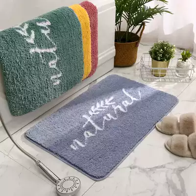 Simple Nordic bathroom absorbent floor mat carpet home entrance thick non-slip mat bedroom powder room mat