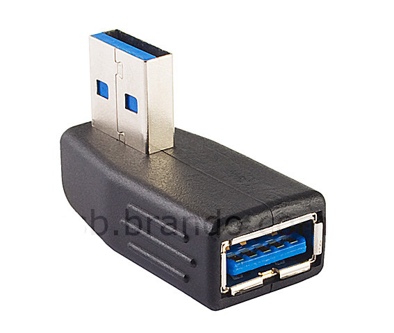 Left elbow USB3 0 male to female adapter USB3 0 male female side elbow high speed