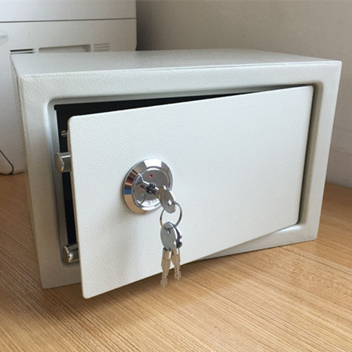 Safe household safe deposit box small into the wall mini mechanical safe office cash box cash register box with lock iron box