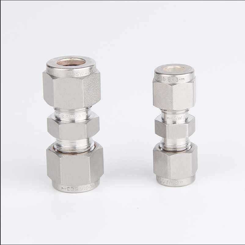 US Swagelok Cutting Sleeve Joint World Great Lock Sleeve two-pass cutting sleeve straight through 316 Cutting Sleeves Joint