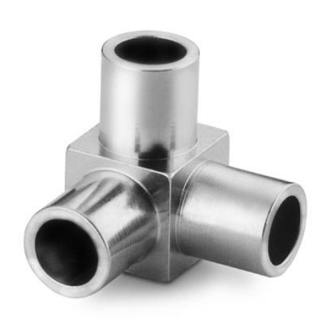 6LV-4MW-91P (1 4 micro-welded corner tee EP)