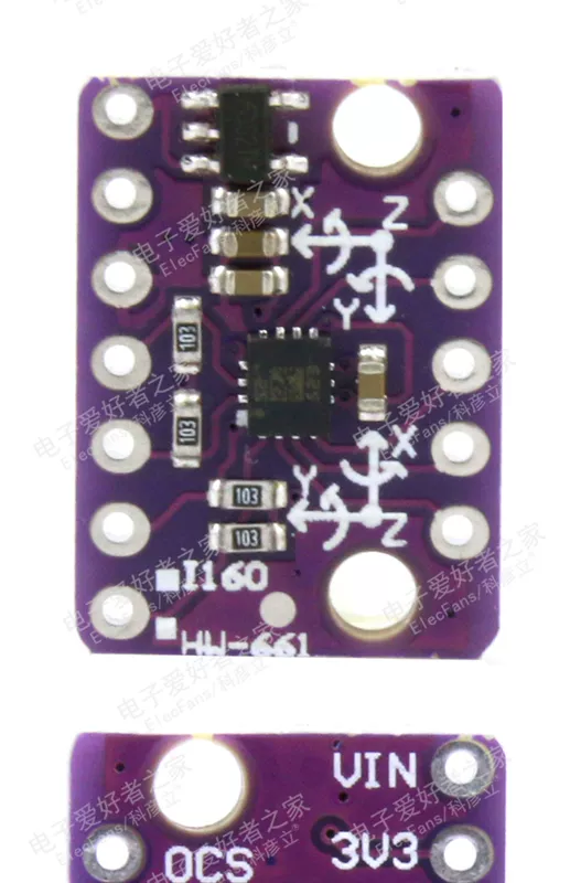 Mô-đun gia tốc LSM6DS3 cảm biến con quay góc nghiêng truyền FIFO IIC/SPI