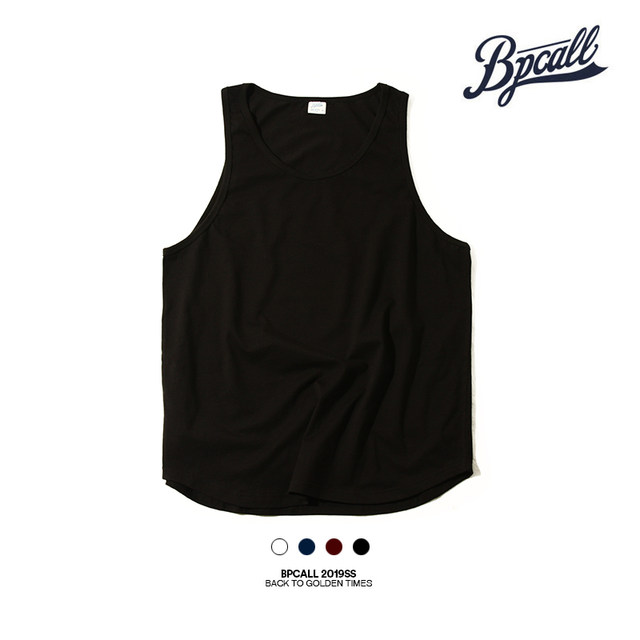 BPCALL ກົນຈັກຝ້າຍງ່າຍດາຍ vest sleeveless t-shirt layered loose waistcoat undershirt ສໍາລັບຜູ້ຊາຍແລະແມ່ຍິງ