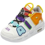 Детская спортивная обувь, белая обувь, высокая баскетбольная обувь для отдыха для мальчиков, осенняя